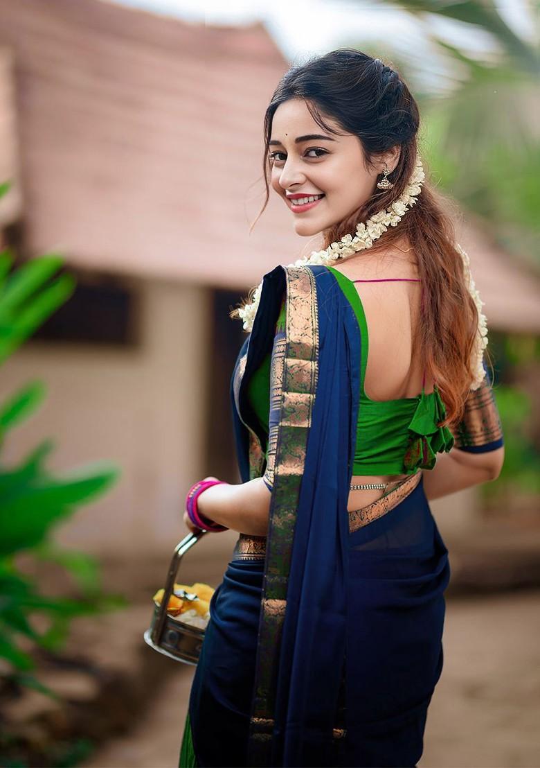 Green Woven Design Blended Lehenga Choli - Indya