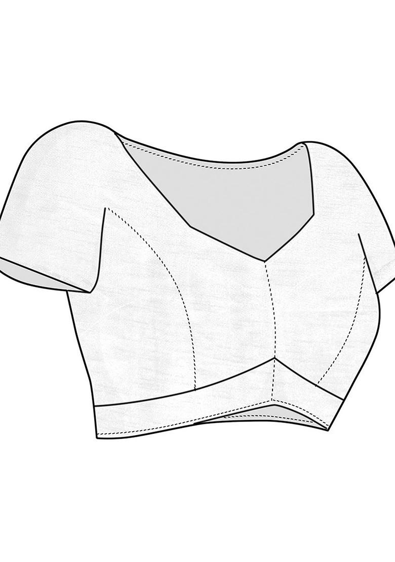 Green Woven Design Blended Lehenga Choli - Indya