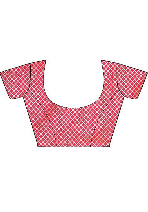 Red Printed Blended Lehenga Choli