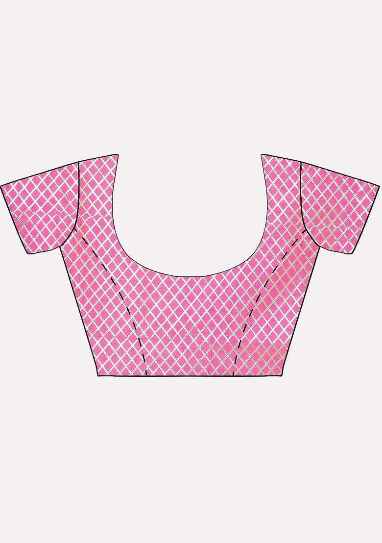 Pink Emboridered Blended Lehenga Choli