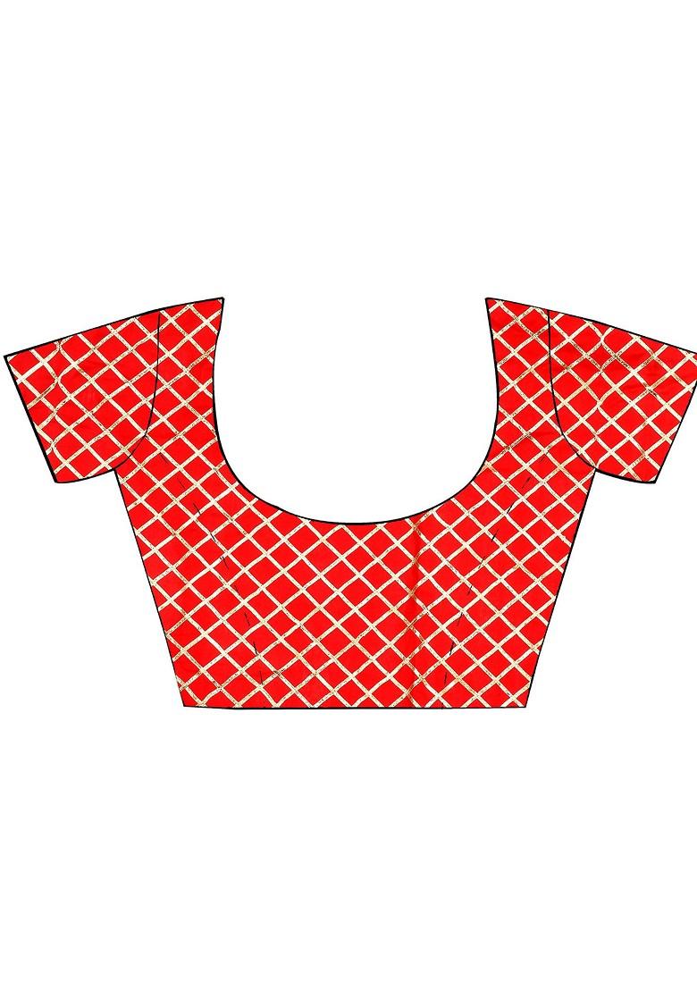 Grey Printed Blended Lehenga Choli - Indya