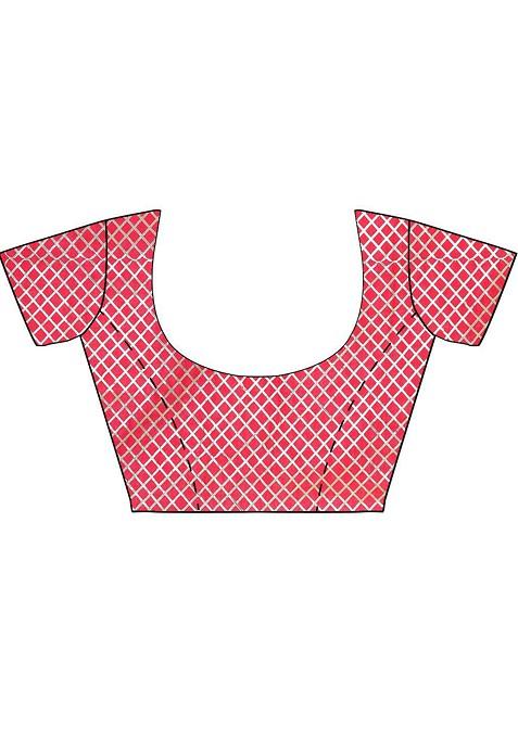 Red Embellished Blended Lehenga Choli