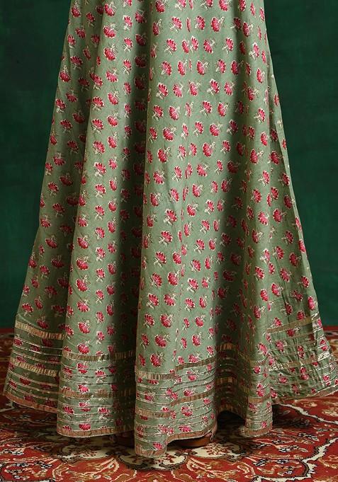 Sea Green Emboridered Blended Lehenga Choli