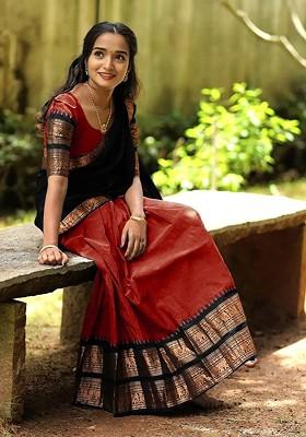 Black Zari Work Blended Lehenga Choli