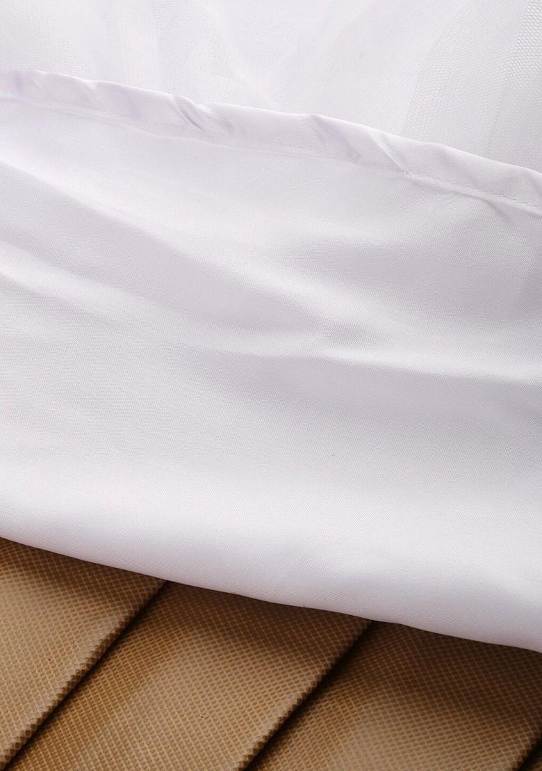 White Emboridered Blended Lehenga Choli - Indya