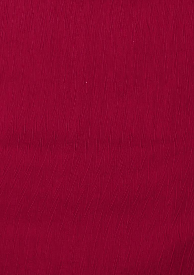 Red Emboridered Blended Lehenga Choli - Indya