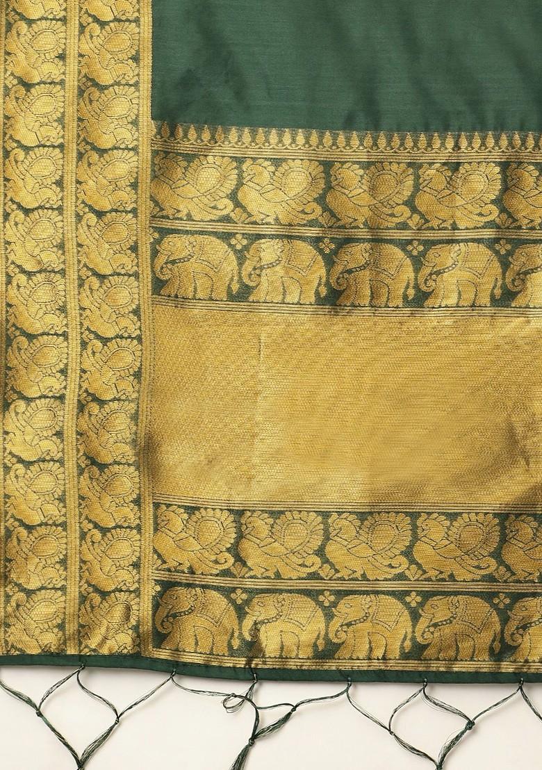 Maroon Zari Work Blended Lehenga Choli - Indya