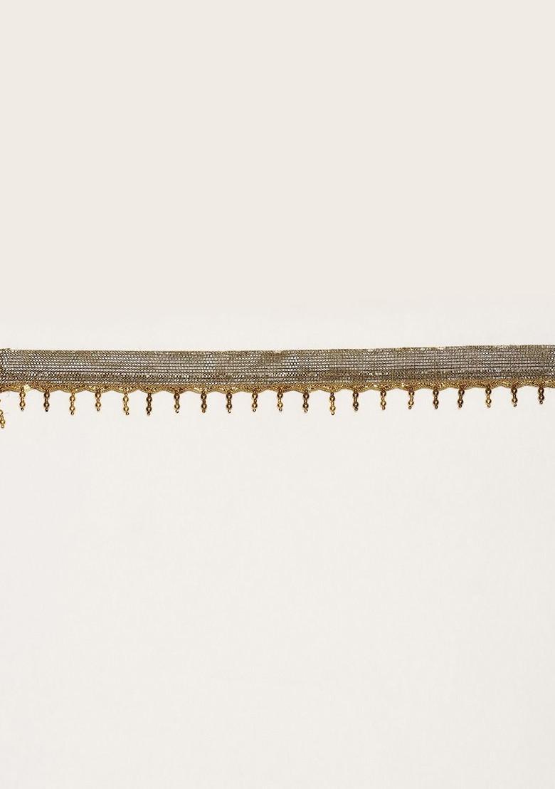 Green Emboridered Blended Lehenga Choli - Indya