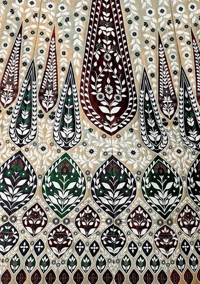 Sea Green Emboridered Blended Lehenga Choli - Indya