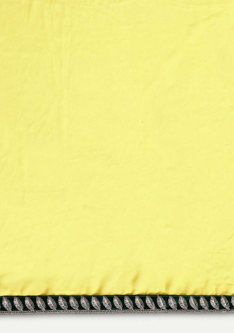 Yellow Embellished Blended Lehenga Choli - Indya