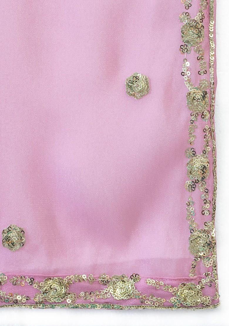 Blue Emboridered Blended Lehenga Choli - Indya