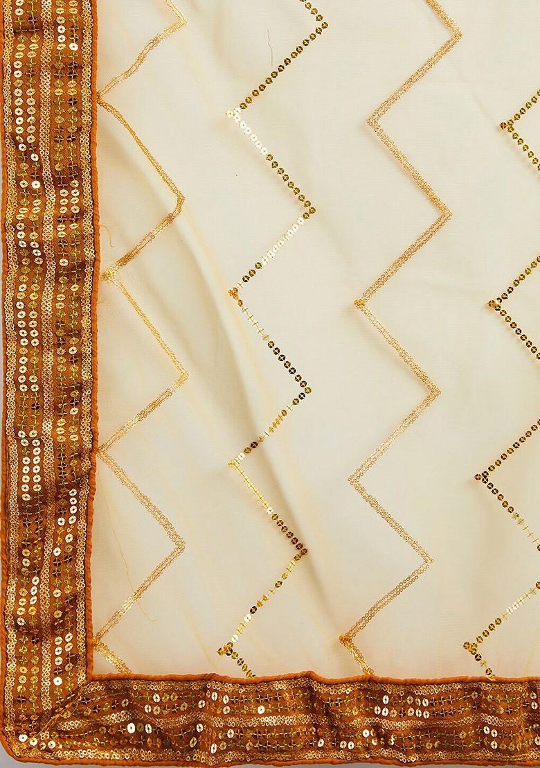 Yellow Embellished Blended Lehenga Choli - Indya