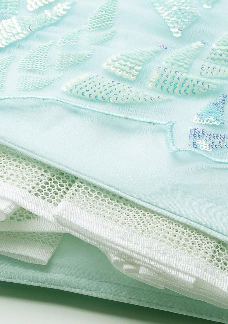 Blue Emboridered Blended Lehenga Choli - Indya