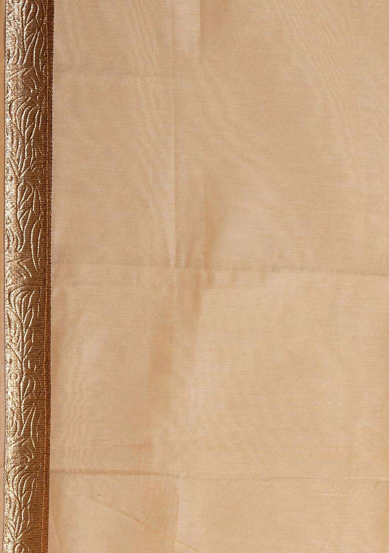 Cream Emboridered Blended Lehenga Choli - Indya