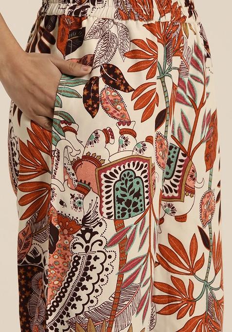 Multi Women Printed Pure Cotton Ethnic Coords Set