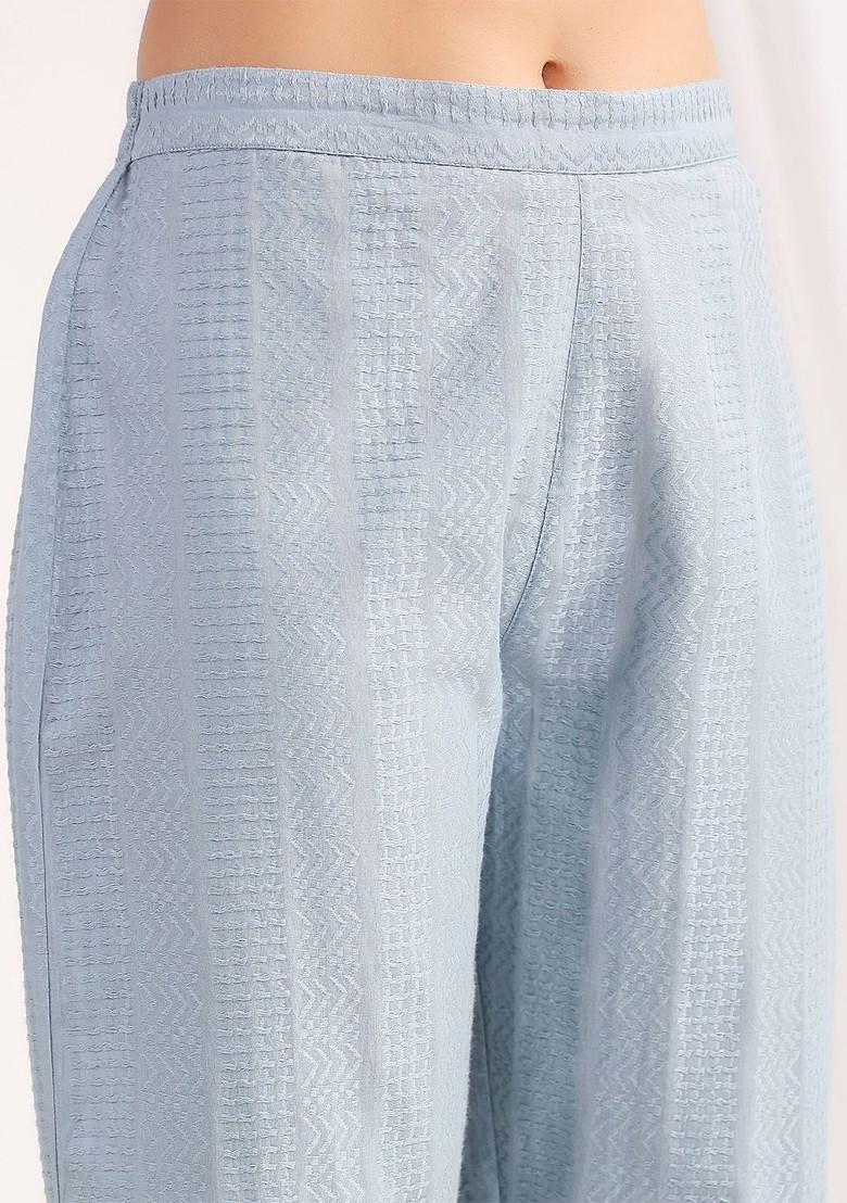 Blue Printed Cotton Co Ord Set - Indya