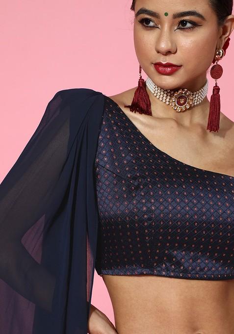 Alaia - Navy Blue Bustier & Palazzos main image 1