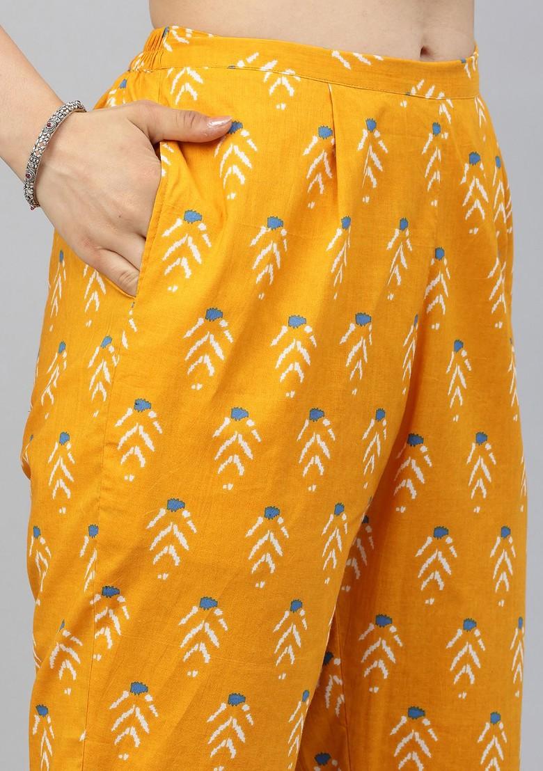 Yellow Ethnic Motifs Printed Pure Cotton Coords