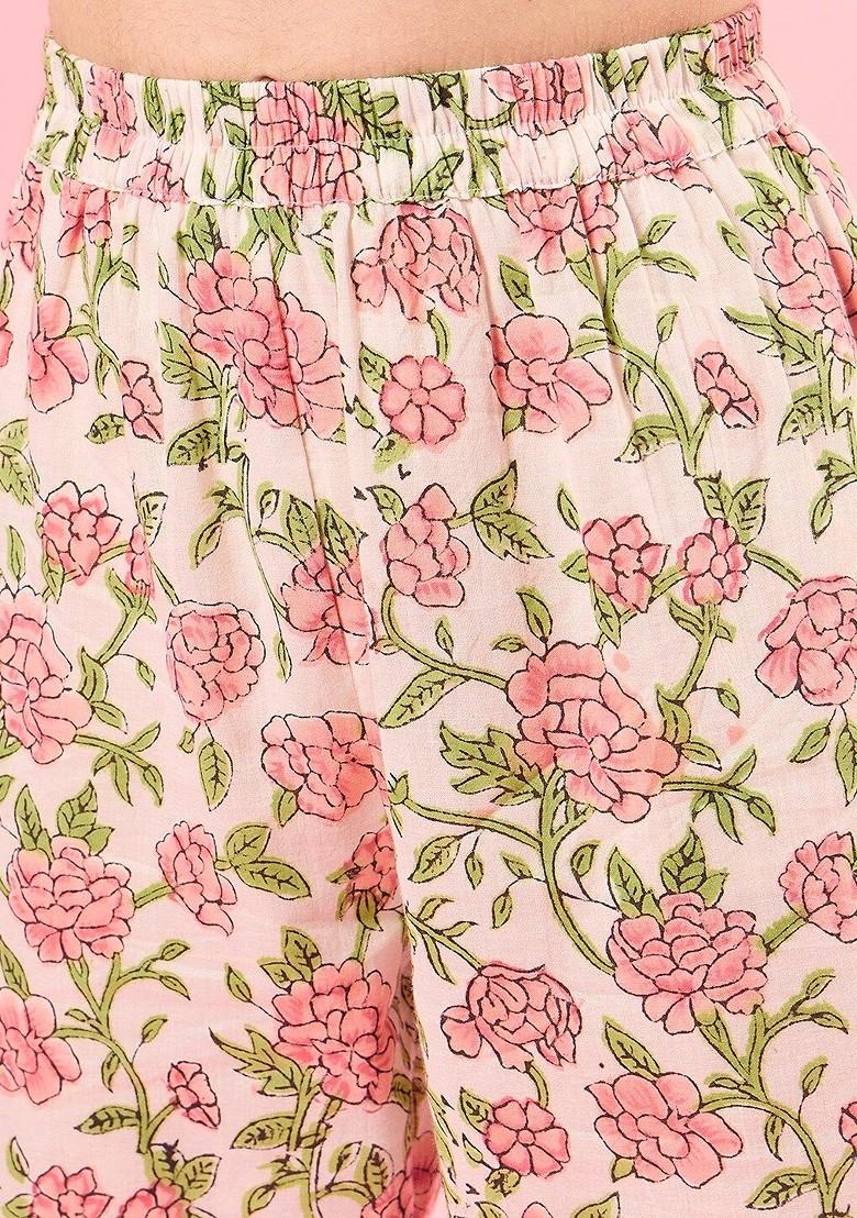 Off White Embroidered Poly Blend Salwar Kameez With Dupatta For Girls