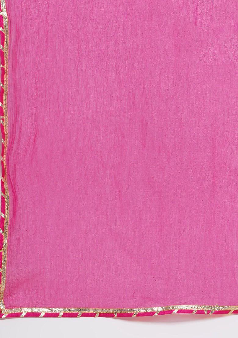 Grey Girls Printed Ready To Wear Lehenga And Blouse With Dupatta