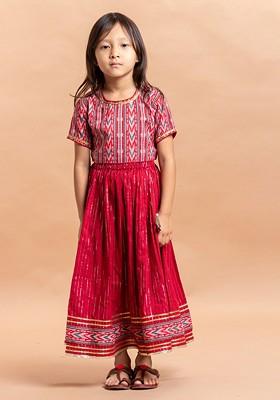Girls Printed Pure Cotton Lehenga Choli