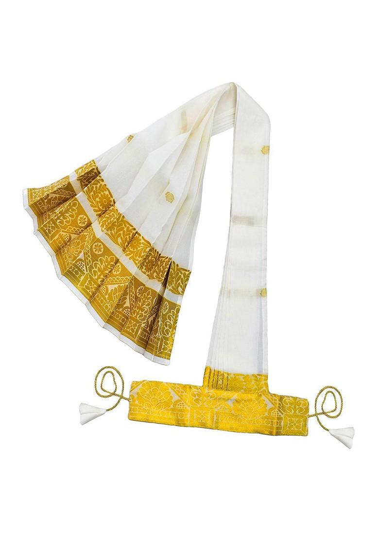 Girls Embroidered Ready To Wear Lehenga And Blouse With Dupatta