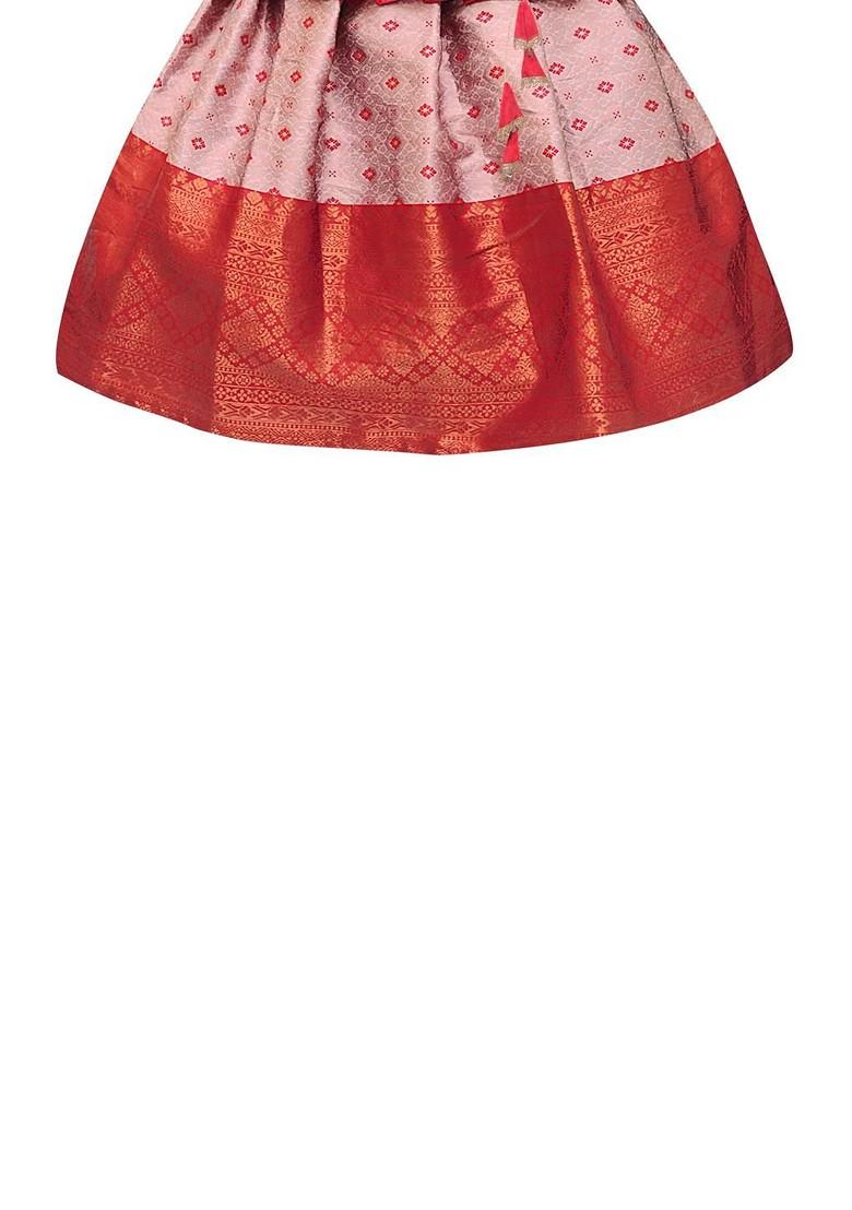 Multicolor Embroidered Blended Lehenga Choli For Girls - Indya