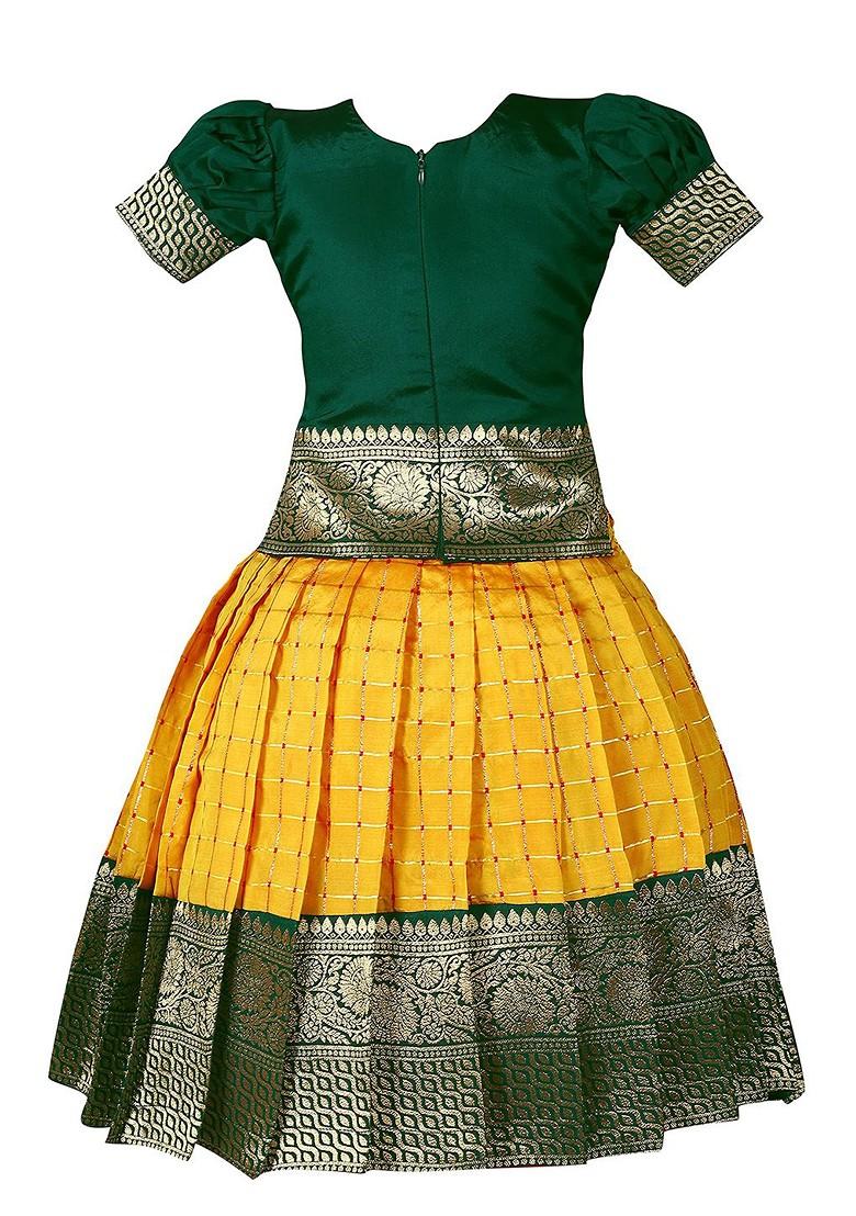 Multicolor Printed Blended Lehenga Choli For Girls - Indya