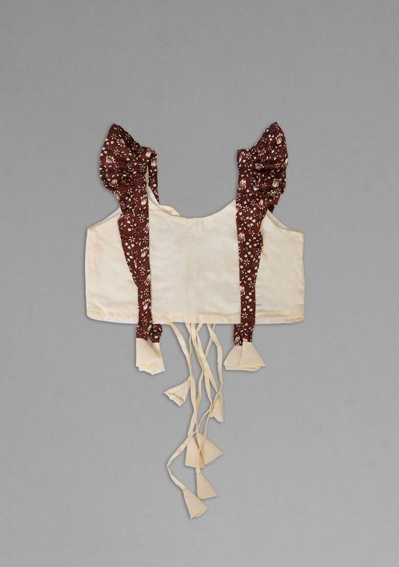 Maroon Embroidered Blended Lehenga Choli For Girls - Indya