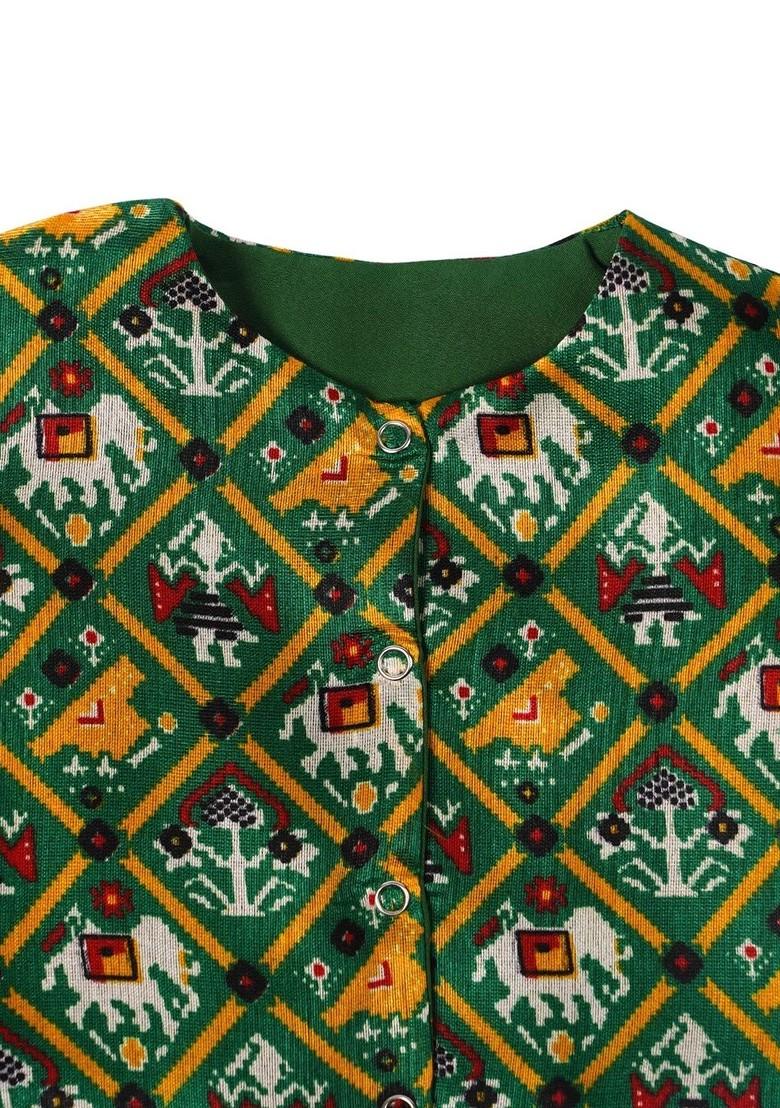 Orange Zari Blended Lehenga Choli For Girls - Indya