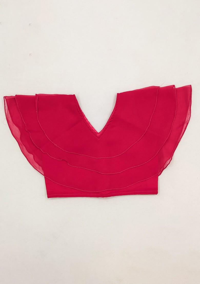 Pink Embroidered Georgette Lehenga Choli For Girls - Indya