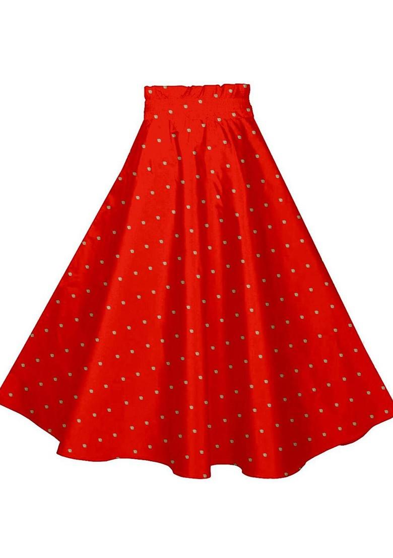 Yellow Embroidered Blended Lehenga Choli For Girls - Indya