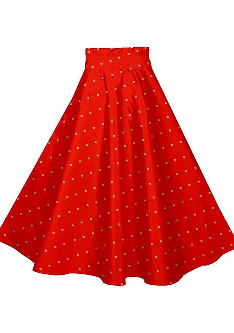 Yellow Embroidered Blended Lehenga Choli For Girls - Indya