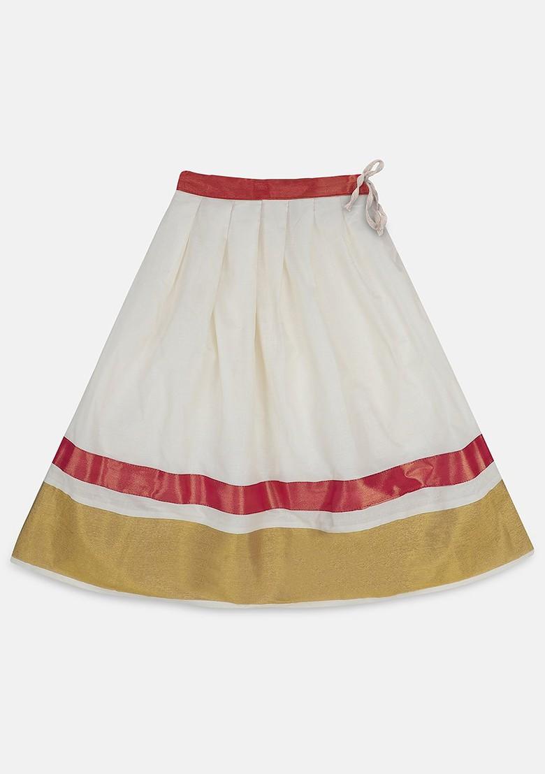 Pink Embroidered Blended Lehenga Choli For Girls - Indya