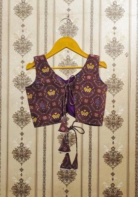 Multi Printed Viscose Lehenga Set For Girls