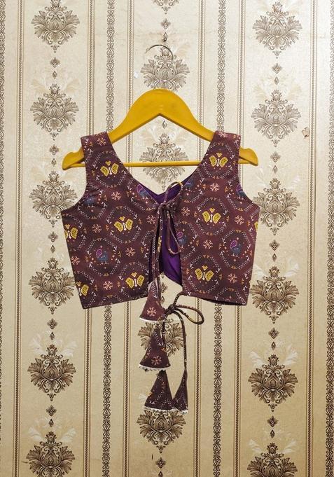 Multi Printed Viscose Lehenga Set For Girls — view on Indya