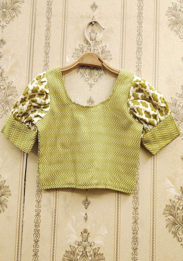 Olive Embellished Viscose Lehenga Set For Girls - Indya