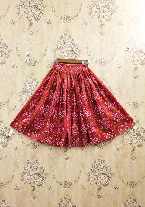 Pink Solid Cotton Lehenga Set For Girls — view on Indya