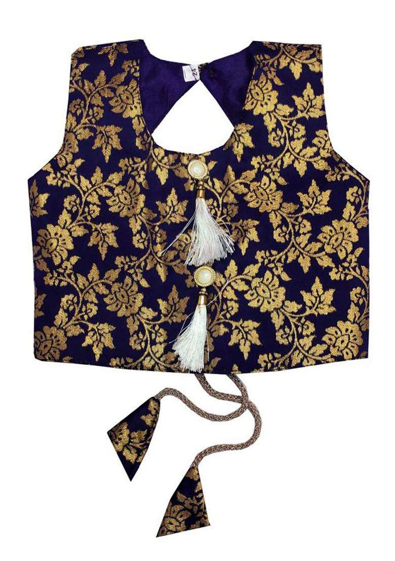 Yellow Solid Net Lehenga Set For Girls - Indya