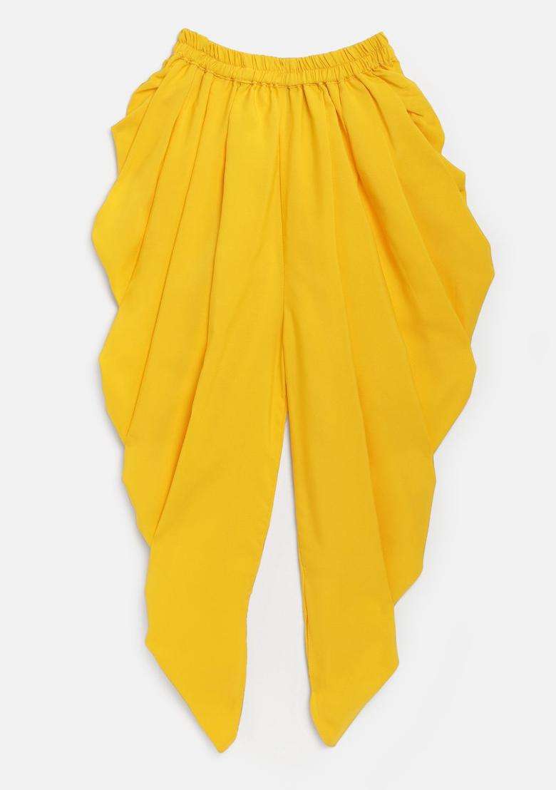Coral Solid Polyester Kurta Set For Girls - Indya