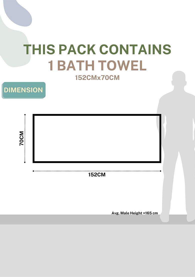 Pink 3 Pieces Block Printed 210 Gsm Waffle Cotton Soft And Absorbent Towel Set