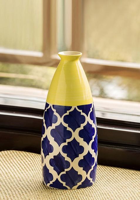 The Big Neck Handpainted Ceramic Vase