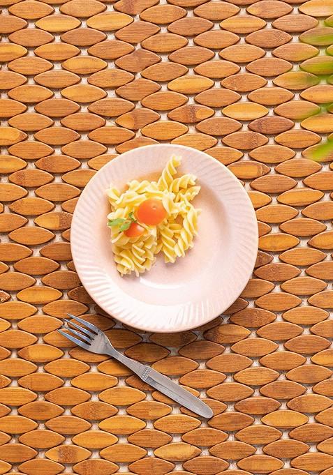 Pink Hand Glazed Studio Pottery Microwave Safe Ceramic Pasta Plate