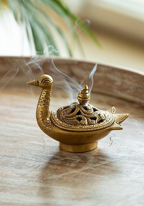 The Brass Beams Textured Brass Swan Dhoop Dani