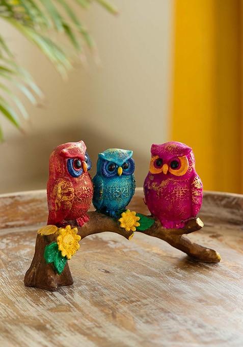 Owl Buddies Modern Figurine Decorative Showpiece