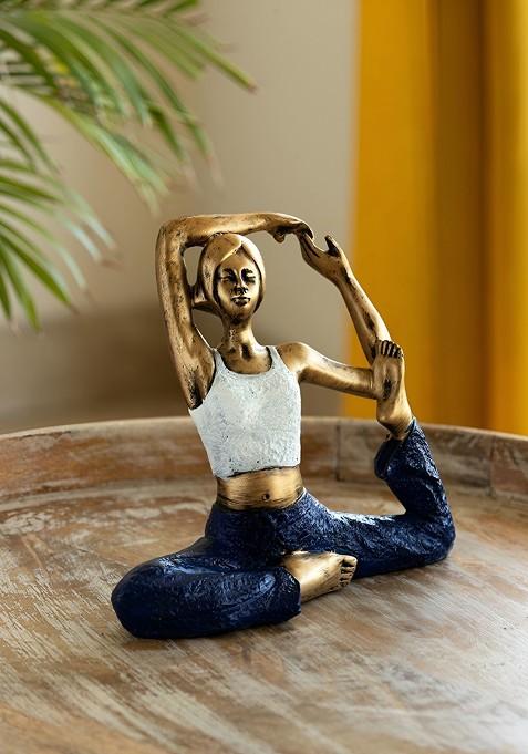 Yoga Lady Modern Figurine Decorative Showpiece