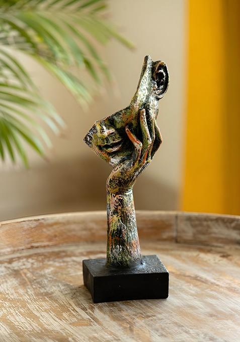 Thinking Human Face Modern Figurine Decorative Showpiece