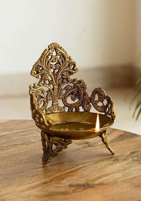 The Brass Beams Textured Zeenat Diya