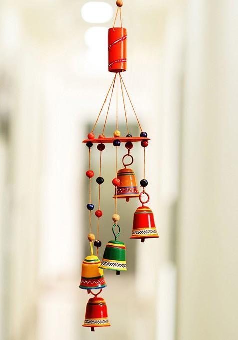 Breezy Chiming Hand Painted Decorative Hanging Bells Wind Chime