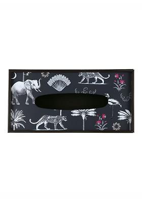 Animal Printed Black Tissue Holders